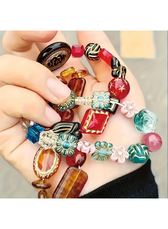 25g Retro Baroque Beads For DIY Jewelry Bracelets Vintage Butterfly Heart Flower Design - Image 2